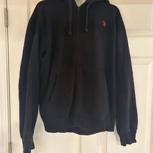 Ralph Lauren Black Zip Up Hoodie
